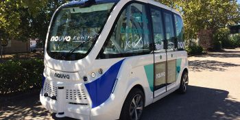 Autonomous shuttle at Queen Elizabeth Olympic Park